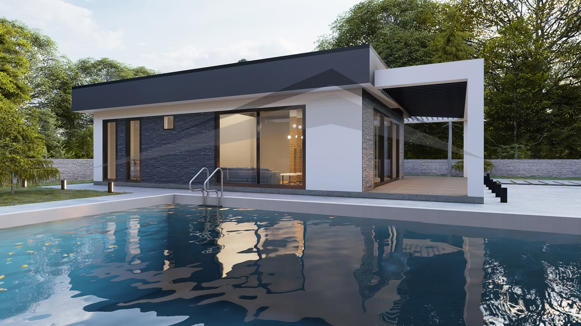 Bungalov dış cephe uygulaması ve izolasyon çalışması